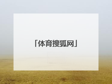 「体育搜狐网」手机搜狐网体育打不开