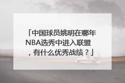 中国球员姚明在哪年NBA选秀中进入联盟，有什么优秀战绩？