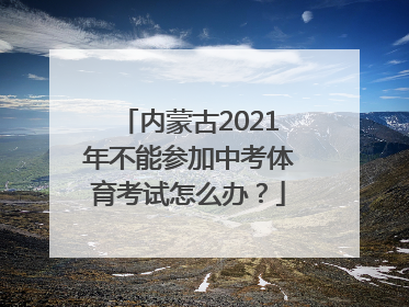 内蒙古2021年不能参加中考体育考试怎么办？