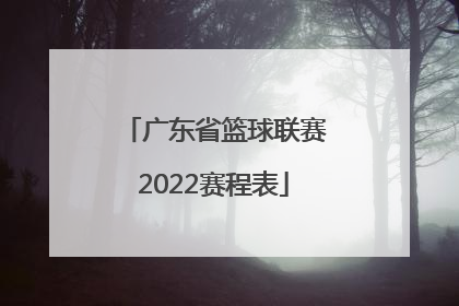 「广东省篮球联赛2022赛程表」2022欧洲篮球联赛赛程表比分直播吧