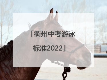衢州中考游泳标准2022