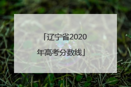辽宁省2020年高考分数线