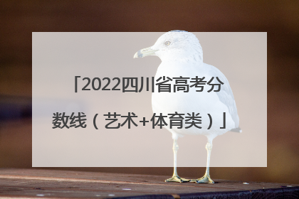 2022四川省高考分数线（艺术+体育类）