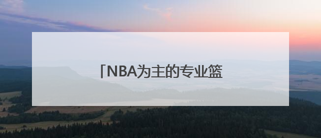 NBA为主的专业篮球网站推荐一个！