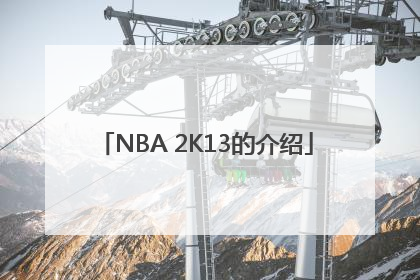 NBA 2K13的介绍
