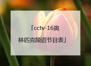 「cctv-16奥林匹克频道节目表」cctv16奥林匹克频道节目表