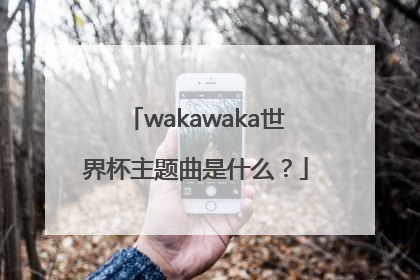 wakawaka世界杯主题曲是什么？